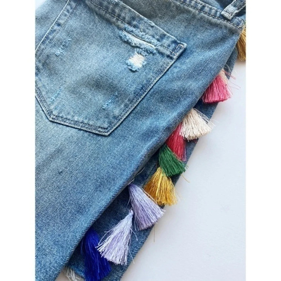 Blank NYC • NWT Tassel High Waisted Denim Shorts - Picture 8 of 8